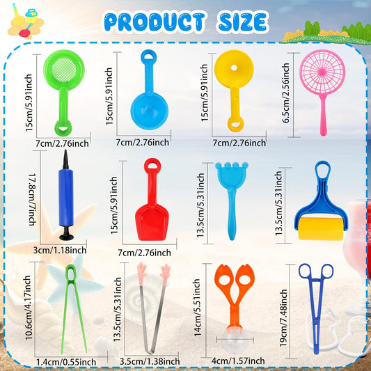 12 Pieces Fine Motor Skills Handy Scooper Set Sensory Bin Tools Sensory Tools Sensory Bin Filler Toy Set Matching Game for Kids Sorting Counting Preschool Early Skill Education Train Development