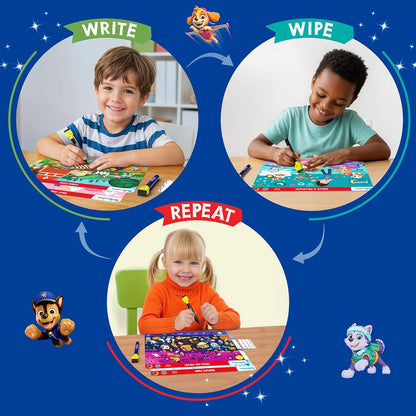 Skillmatics I Can Write PAW Patrol - Reusable Preschool Learning Activities, Educational Toy and Game, Back to School Supplies, Gifts for Students, Kids, Toddlers Ages 3, 4, 5, 6