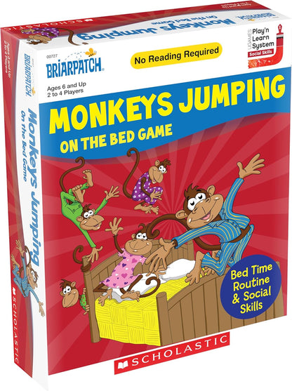 Briarpatch, Scholastic Monkeys Jumping on The Bed Game, Early Preschool Learning for Toddlers, Kindergarten and 1st Grade
