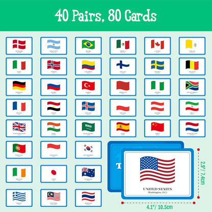 Hebayy Wild Animal Matching Game, 80 PCS Realistic Animal Memory Matching Cards for Toddlers 40 Pairs Real Animal Memory Cards Educational Toys for Preschool Boys & Girls 4 5 6 Years Old