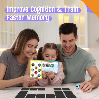 Magnetic Shopping List Game, Funny Spanish Groceries Matching Memory Game, Race to Collect Your Items Educational Toy for Boys & Girls at Home