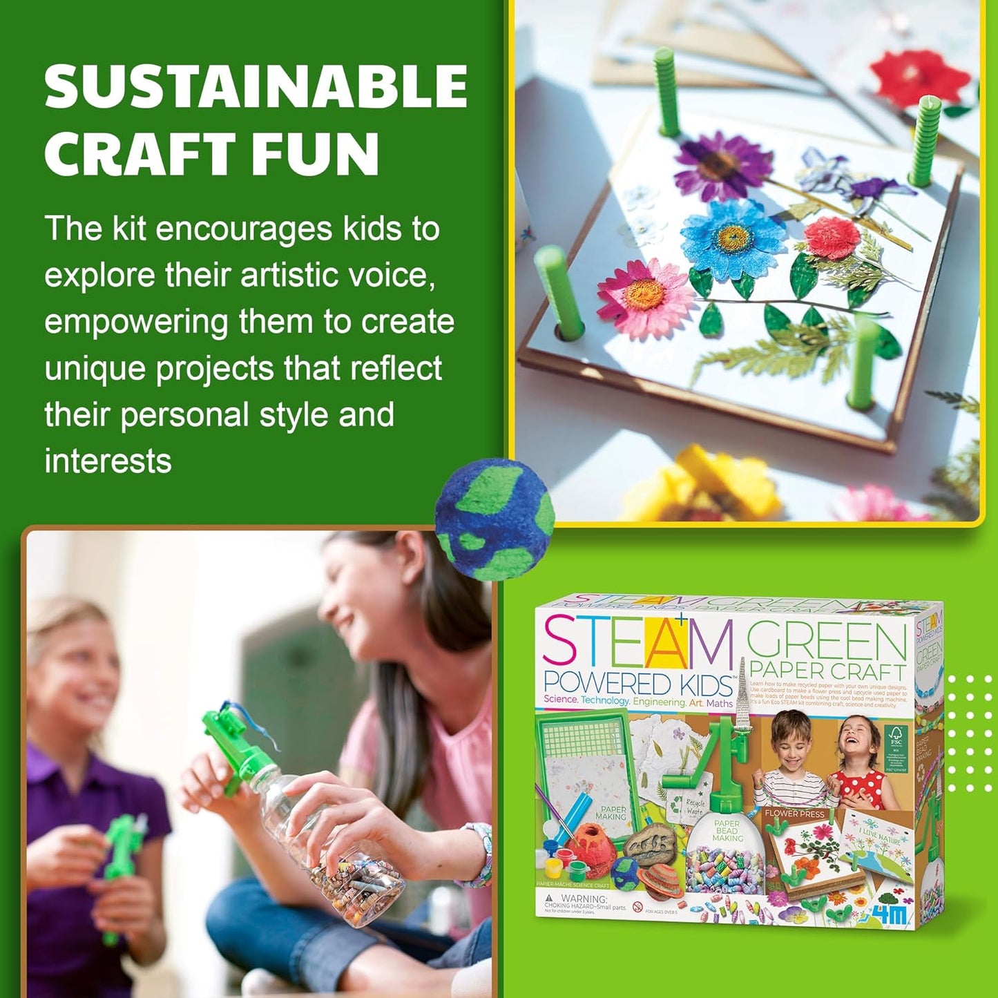 4M | STEAM Dinosaur World Exploration| Hands-On Science Kit with Dinosaur Figures & Fossil Experiments for Kids Ages 5+ - Educational Paleontology Toy Gift