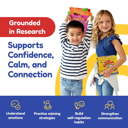 Team Supercrew SOS Kit – 83 Activity Cards for Kids Ages 2-8+ | Emotional Regulation Kit for Teaching Emotions, Social Skills & Positive Behavior | SEL Therapy Tools for Anger, Anxiety, Meltdowns