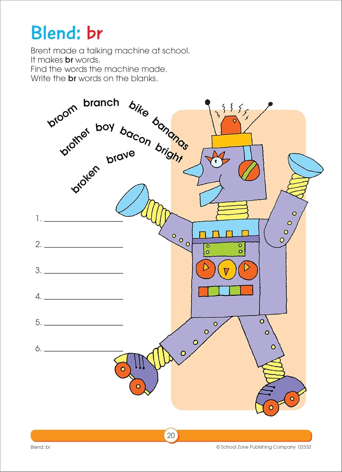 School Zone Phonics Review 1-3 Workbook: 64 Pages, 1st Grade, 2nd Grade, 3rd Grade, Combination Sounds, Short Letters, Vowels, Ages 6 to 9 (I Know It! Book Series)