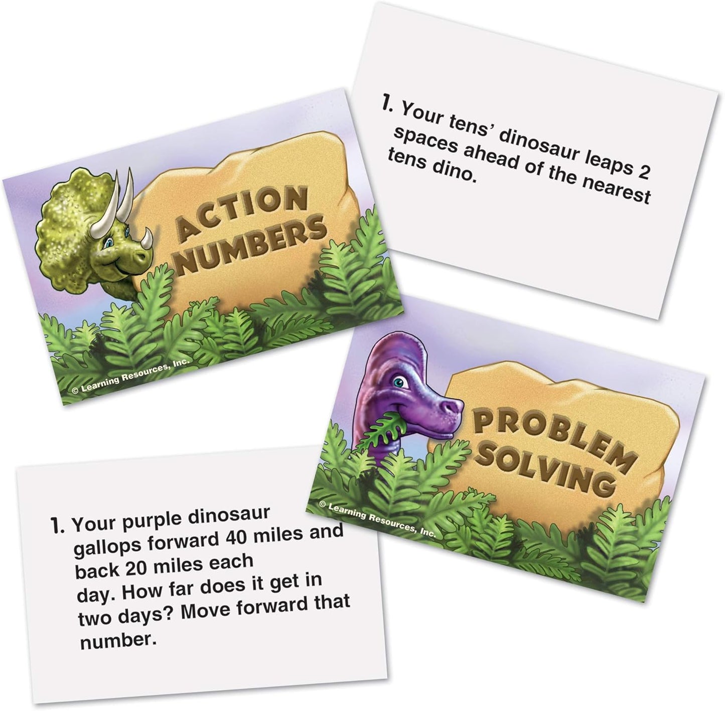 Learning Resources Dino Math Tracks Game - Math Manipulatives, Montessori Board Game, Addition and Subtraction, Counting Literacy Toys, STEM for Kids, Critical Thinking, Gifts for Boys and Girls