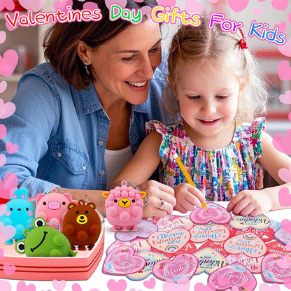 ChildFun 24 PCS Party Favors for Kids,3D Animal Pop Toys,Goodie Bags Stuffers for Kids,Pinata Stuffers Carnival Prizes,Fidget Toys Bulk,Prize for Classroom,Suction Toys for Toddlers