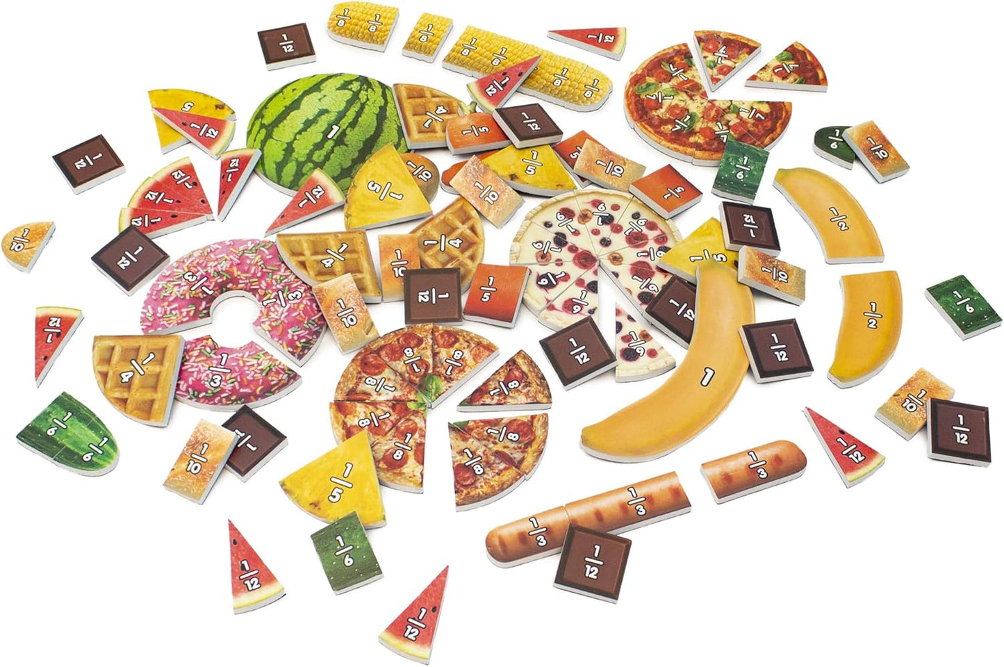 Junior Learning Food Fractions - Learn Fractions The Yummy Way, Multi