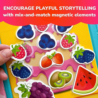QUOKKA Travel Magnetic Puzzles for Toddlers 1-3 – 20+Pcs Farm Toy Game with Extra-Long Play Book – Fun Travel Game for Kids Ages 3-5 – Strong Magnets for Car Activities – Fun Toddler Puzzle Ages 2-4