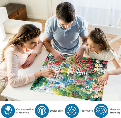 300 Piece Puzzles for Adults,Beautiful Nature Landscape Puzzle for Adults Kids Seniors,Recycled Cardboard Unique House Puzzle 300 Piece,Challenging Family Game Great Gift for Family Friends,20.5x15 in
