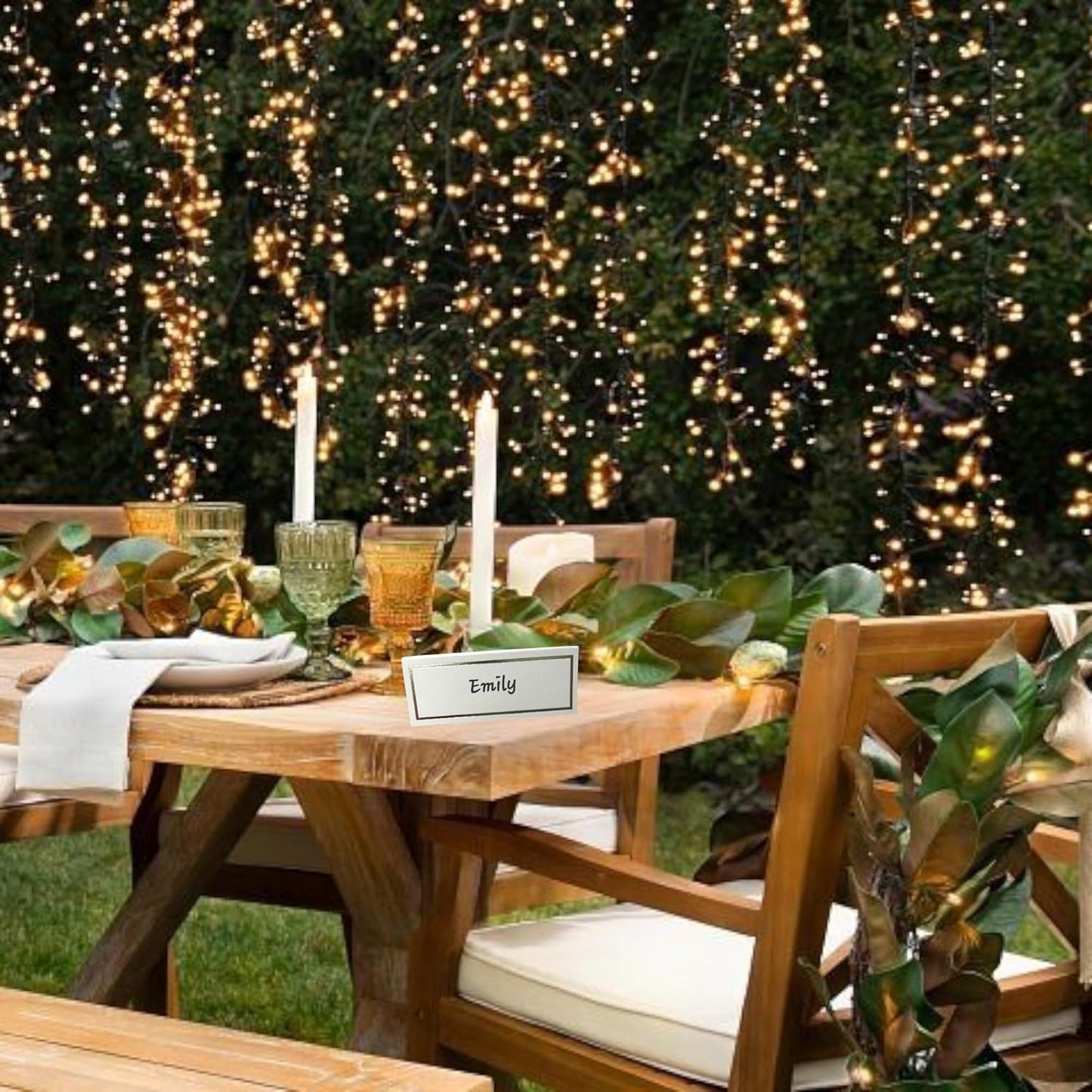 Place Cards Pack of 100 Premium Tent Name Place Cards for Table Setting with Gold Foil Border 2x3.5 inches - Perfect for Weddings, Banquets Dinner Parties and any other Events