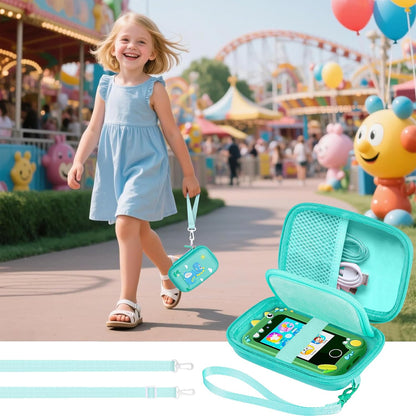 Leayjeen Kids Smartphone Case Compatible with Kikapabi/Joozfee/Prysyedawn 2.8" Touchscreen Toddler Learning Play Toy Phone,Birthday Gifts for Girls Age 3-10 Kids Toys Cell Phone-Purple(Case Only)