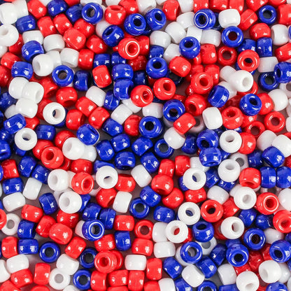 2000 Pcs Multi-Colored Glitter Pony Beads, 6x9mm, Round, Acrylic, Loose Beads, Perfect for Bracelets, Jewelry Making, Crafts
