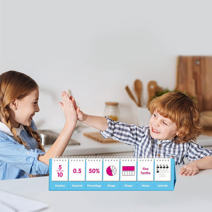 CVC Word Flip Chart - Double Sided 40 Short Vowel Word Flashcards, Freestanding, Educational Learning Tool for School Supplies
