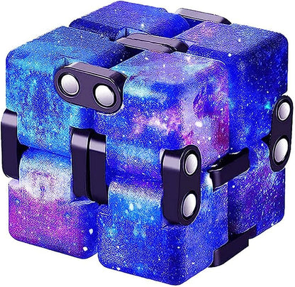 4 Packs Infinity Cube Toy Stress Relieving Game for Kids and Adults,Cute Mini Unique Gadget Anxiety Relief Kill Time Magic Puzzle Flip ADD, ADHD, Killing