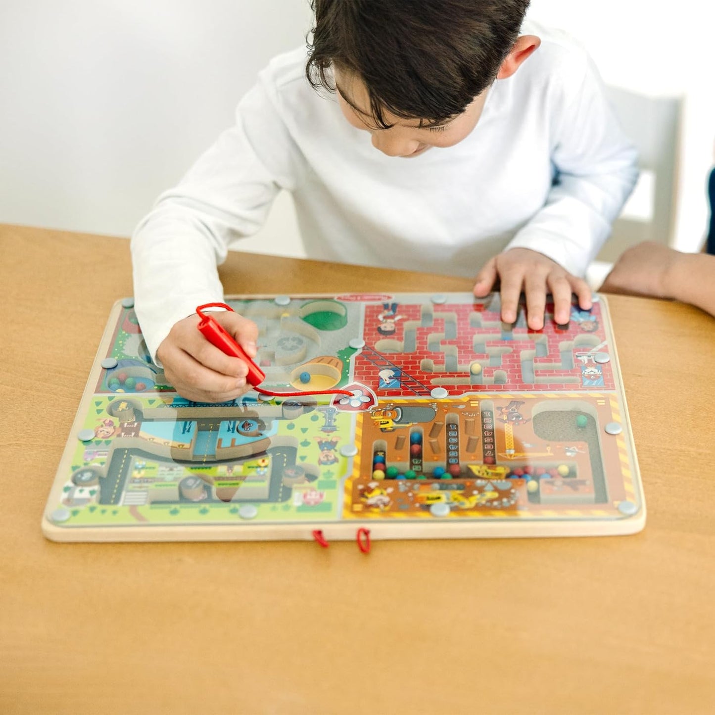 Melissa & Doug PAW Patrol Wooden 4-in-1 Magnetic Wand Maze Board - FSC Certified