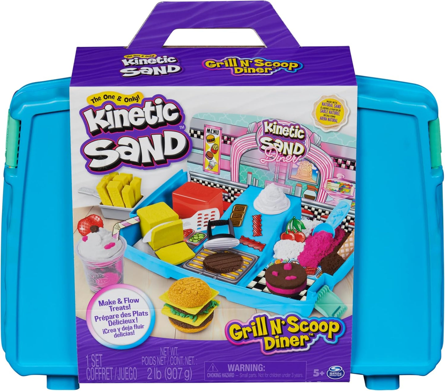 Kinetic Sand Burger and Ice Cream Bar