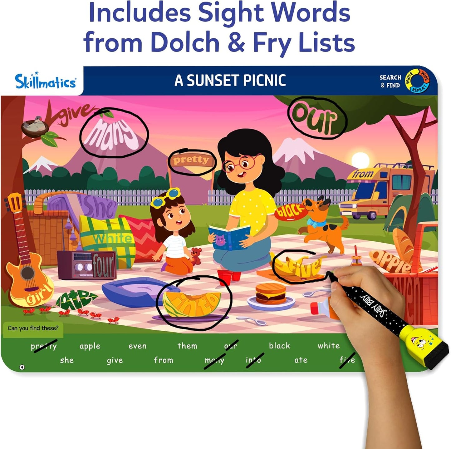 Skillmatics I Can Write PAW Patrol - Reusable Preschool Learning Activities, Educational Toy and Game, Back to School Supplies, Gifts for Students, Kids, Toddlers Ages 3, 4, 5, 6
