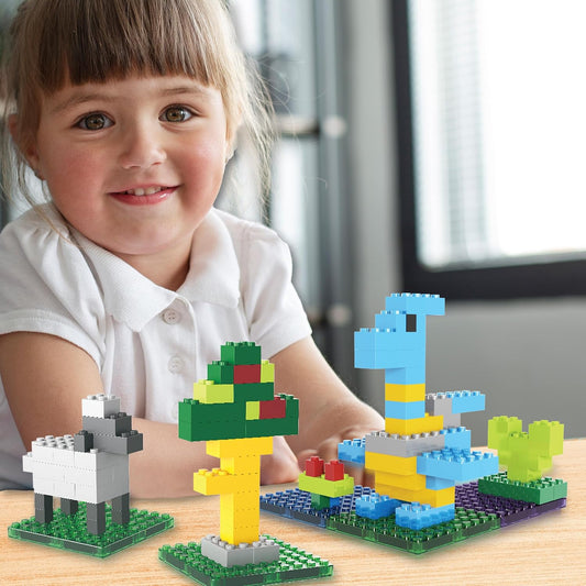 PicassoTiles 1016pcs Magnetic Tile & Building Brick Combo Construction STEM Toy Magnet Tiles for Creative Play Educational Toys for 3+ Large Bricks for Toddlers Compatible with Major Brands PTS1016