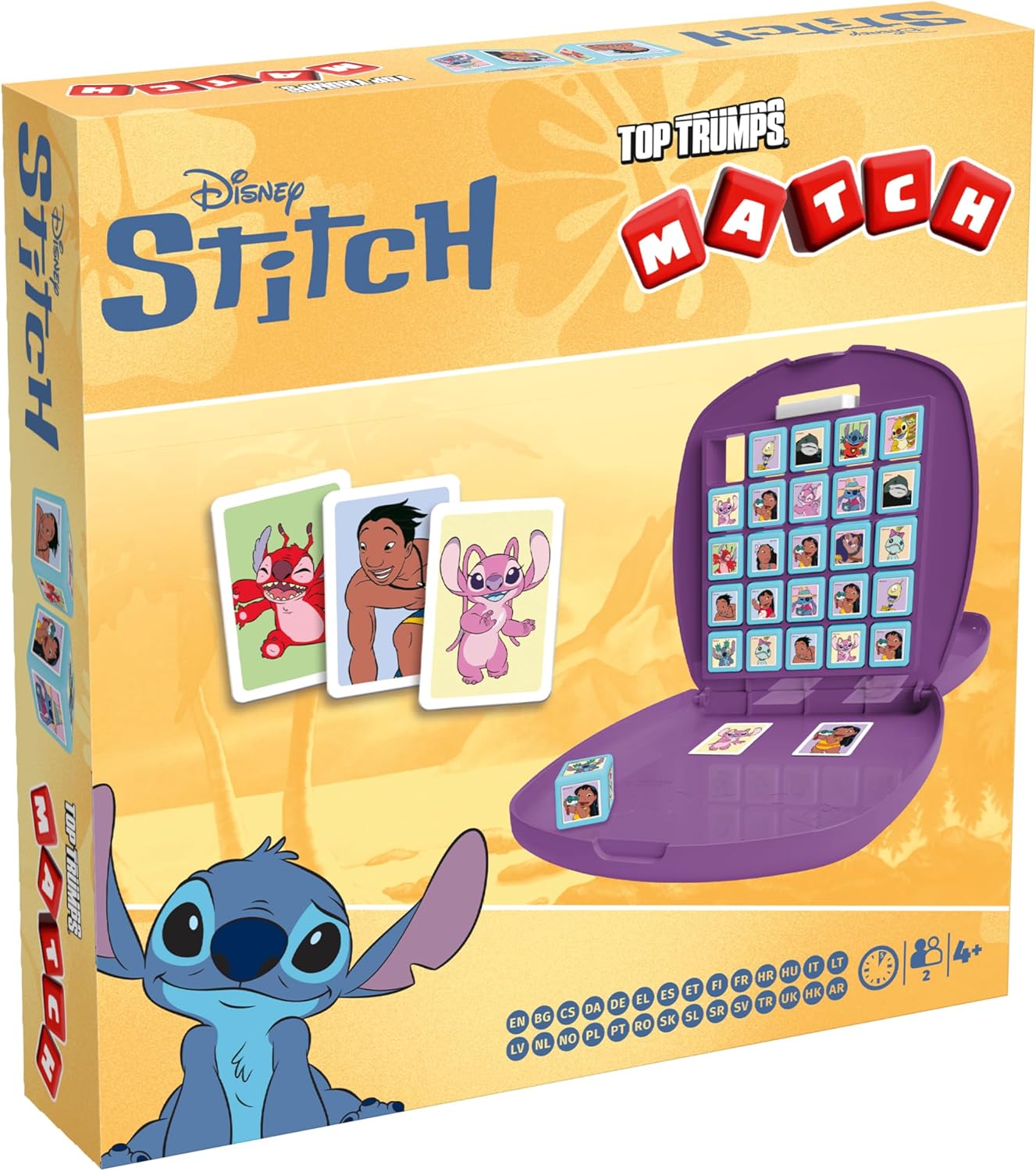 Top Trumps Match Game Lilo & Stitch - Family Board Games for Kids and Adults - Matching and Memory for Two Player Kids Game - Memories and Learning Fun Time for 4 and up