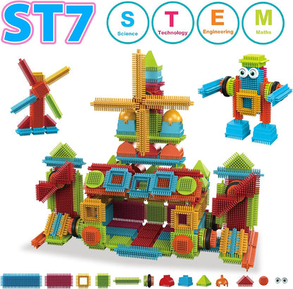 Contixo STEM Building Toys - 110 pcs Marble 3D Magnetic Run Tiles Learning Stacking Educational Building Blocks Set, Creativity Beyond Imagination, Inspirational, Recreational Toy for Kids