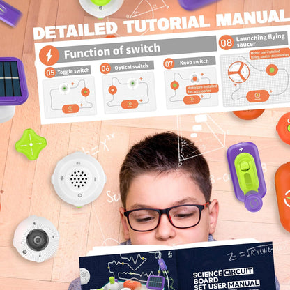 Science Kits for Kids - STEM Kits for Kids, Electronics Exploration Kit, Over 420 Projects, 35 Circuit Parts, STEM Educational Toy Gifts for Kid Boys Girls Ages 3 4 5 6 7 8 9 10 11 12