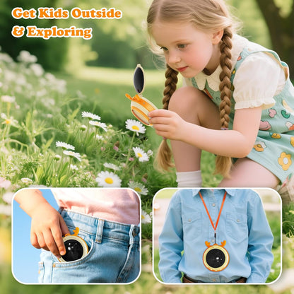 Hayve Handheld Digital Microscope for Kids 1000X,16MP Portable Pocket Microscope with 2inch IPS Screen,1080P Coin Magnifier for Collectors with 8 LEDs, PC View, 8GB
