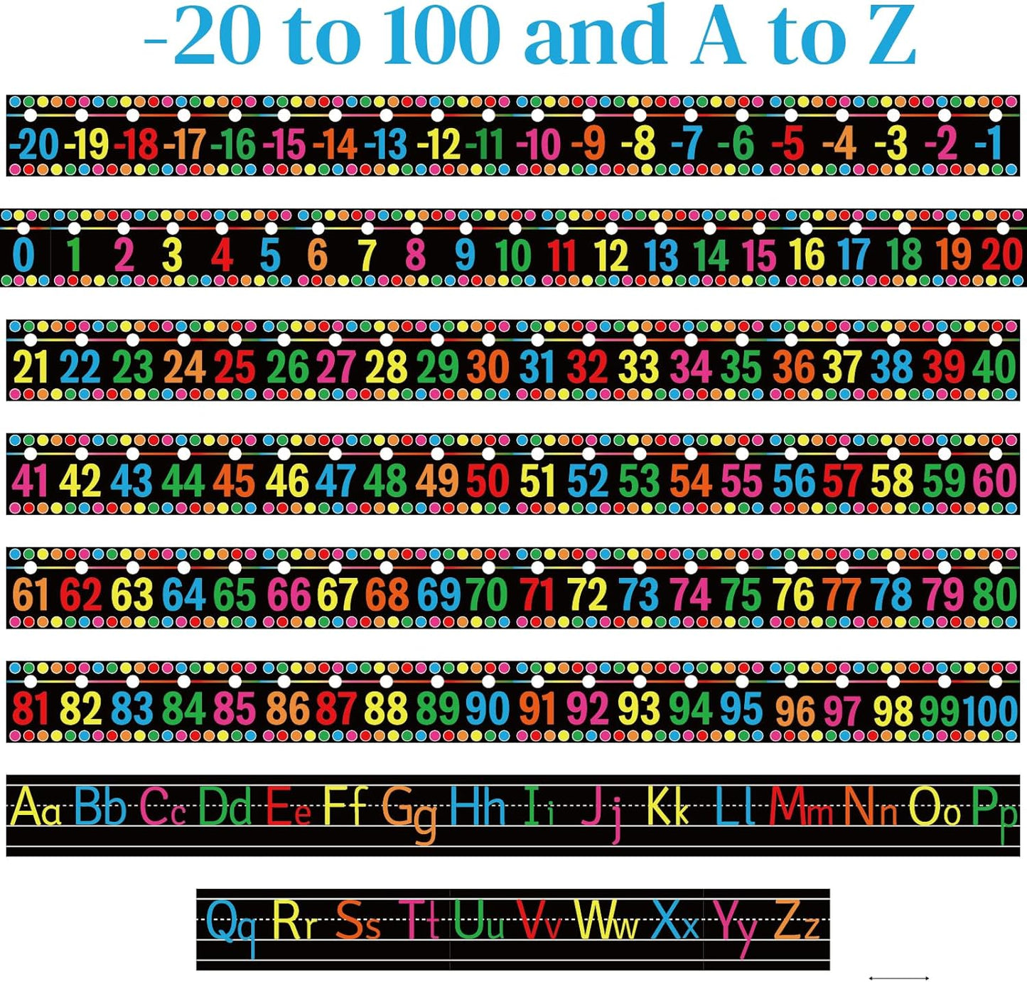 32Pcs A to Z Alphabet and -20-100 Number Cards Boho Bulletin Board Under The Sea Ocean Summer Sunflower Bee Theme Classroom Decorations Math Posters for Wall School Teacher Supplies (Sea Number)