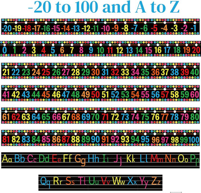 32Pcs A to Z Alphabet and -20-100 Number Cards Boho Bulletin Board Under The Sea Ocean Summer Sunflower Bee Theme Classroom Decorations Math Posters for Wall School Teacher Supplies (Sea Number)