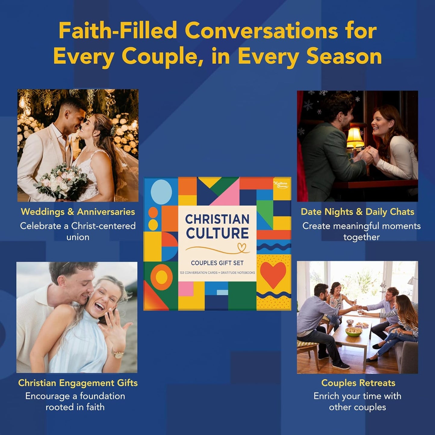 Kulture Games - Bible Conversation Cards for Kids - Christian Family Games - Faith Based Educational Card Games - Sunday School Christian - Gifts Learning - Ages 6+