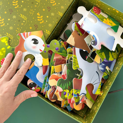 QUOKKA Giant Floor Puzzle for Kids Ages 4-6 – 2x3 Feet Extra-Thick 48 Pieces Toddler Puzzle Ages 3-5 – Bugs Educational Activity for Boys Girls – Premium Box with Sturdy Handle & Magnetic Closure