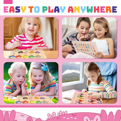 Uiseba Dinosaur Mini Magnetic Color and Number Maze Montessori Toy for Ages 3 4 5, Toddler Busy Board, Educational Preschool Learning Activities, Ideal Christmas & Birthday Gift for Boys and Kids