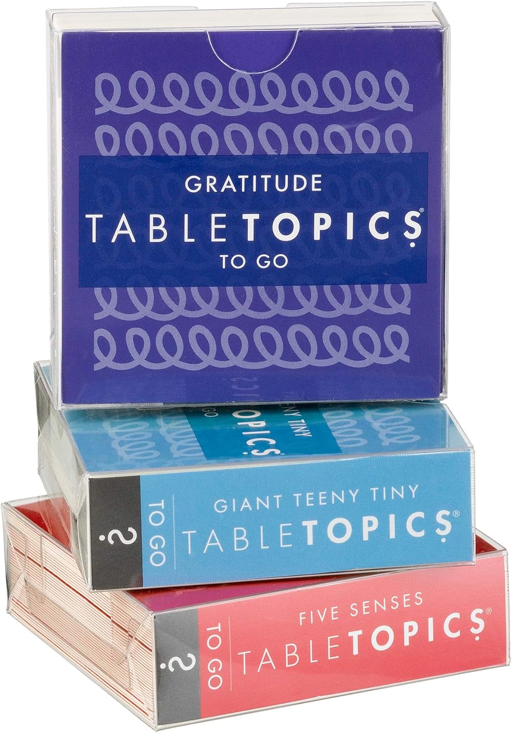 TableTopics Kids Conversation Pack for Families with Young Children, 120 Engaging Question Cards for Dinner & Classrooms, Boxed Set of 3 Topics, Stocking Stuffer
