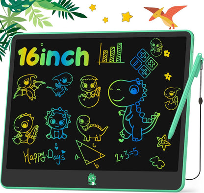 Hockvill LCD Writing Tablet for Kids, 16Inch Toys for Girls Boys Drawing Pad for 3 4 5 6 7 Year Old Kid, Toddler Doodle Board Christmas Birthday Gift for Kids，Erase Lock Writing Board