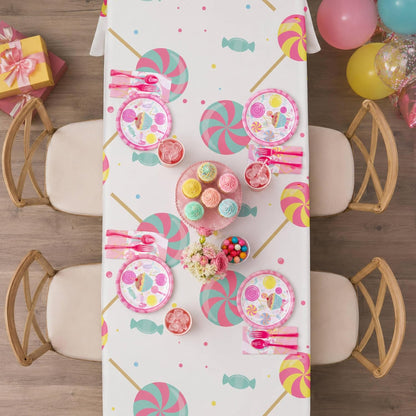 Blue Orchards Science Table Covers (Pack of 3) - 54"x108" XL - Science Birthday Party Decorations, Chemistry Party, Laboratory Theme Table Cloth