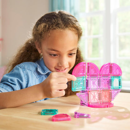 Magna-Tiles microMAGS 26-Piece Travel Magnetic Construction Set – Bold Colors, The Original Magnetic Building Brand