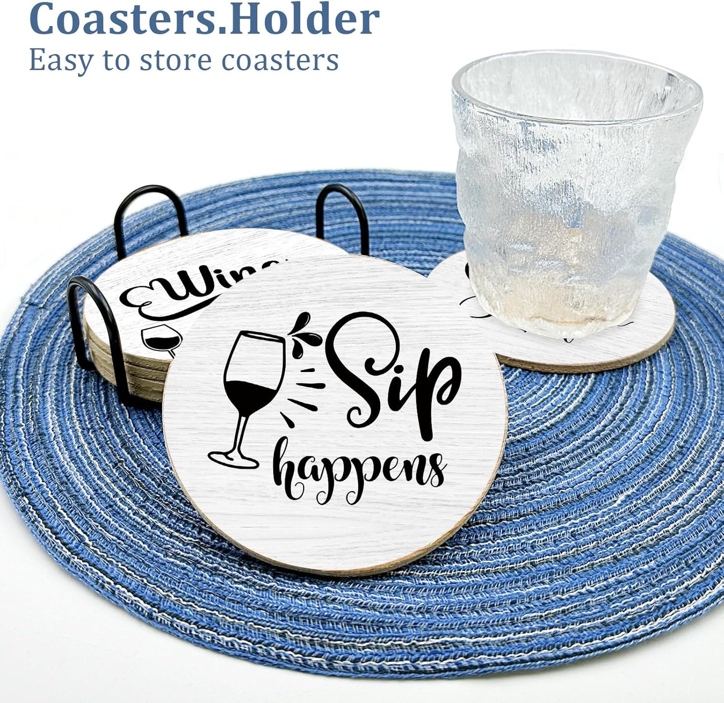 Golden Girls TV Show Merchandise,6 PCS Cork Coasters for Drinks,Funny Set with Coasters Holder,Golden Girls Fans Clean Dirty Dishwasher Magnet,Refrigerator Sign Kitchen Decor Gifts
