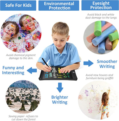 4 Pack LCD Writing Tablet for Kids, Colorful Toddler Drawing Tablet Doodle Board, Erasable Reusable Electronic Drawing Pad, LEYAOYAO Educational and Learning Toy for 3-6 Years Old Boy and Girl