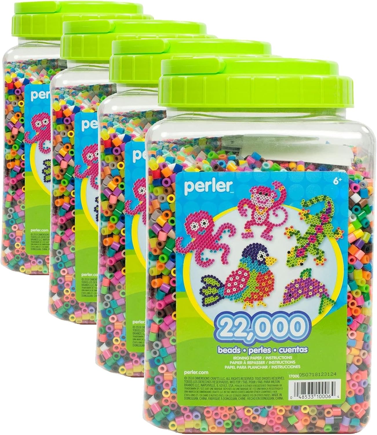 Perler Multi-Mix Fuse Beads Jar, Assorted Colors, Pack of 22000 (PER17000)