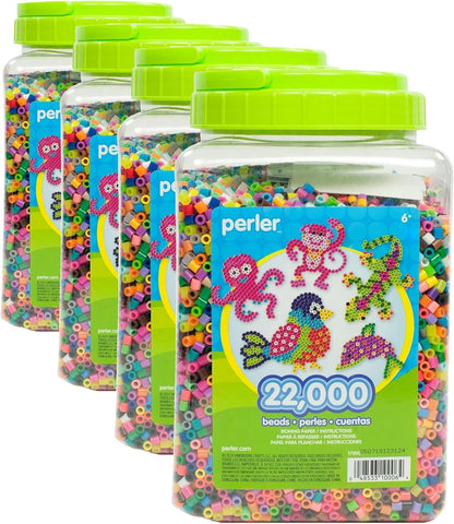 Perler Multi-Mix Fuse Beads Jar, Assorted Colors, Pack of 22000 (PER17000)
