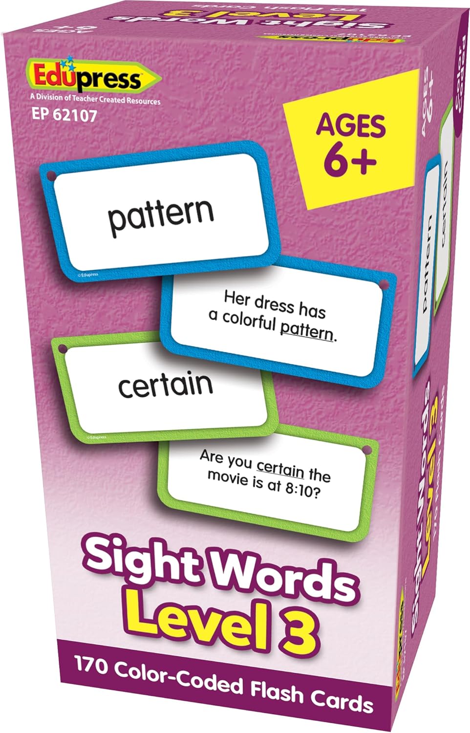Teacher Created Resources Sight Words Level 3 Flash Cards (EP62107)