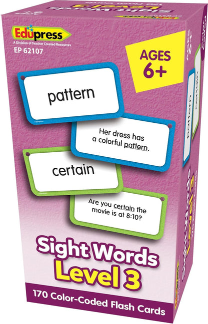Teacher Created Resources Sight Words Level 3 Flash Cards (EP62107)