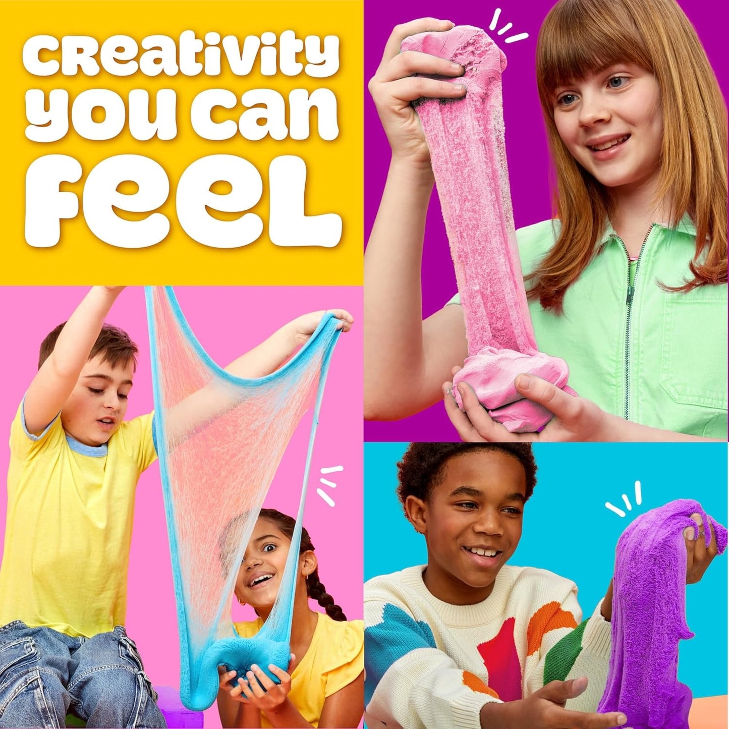 Play-Doh Sand Slime Bucket, Teal and Purple, Cotton Candy Scented, 1.5 Pounds of Play Sand in Resealable Bucket with Magical Molds on the Lid, Creativity for Kids Sensory Toys