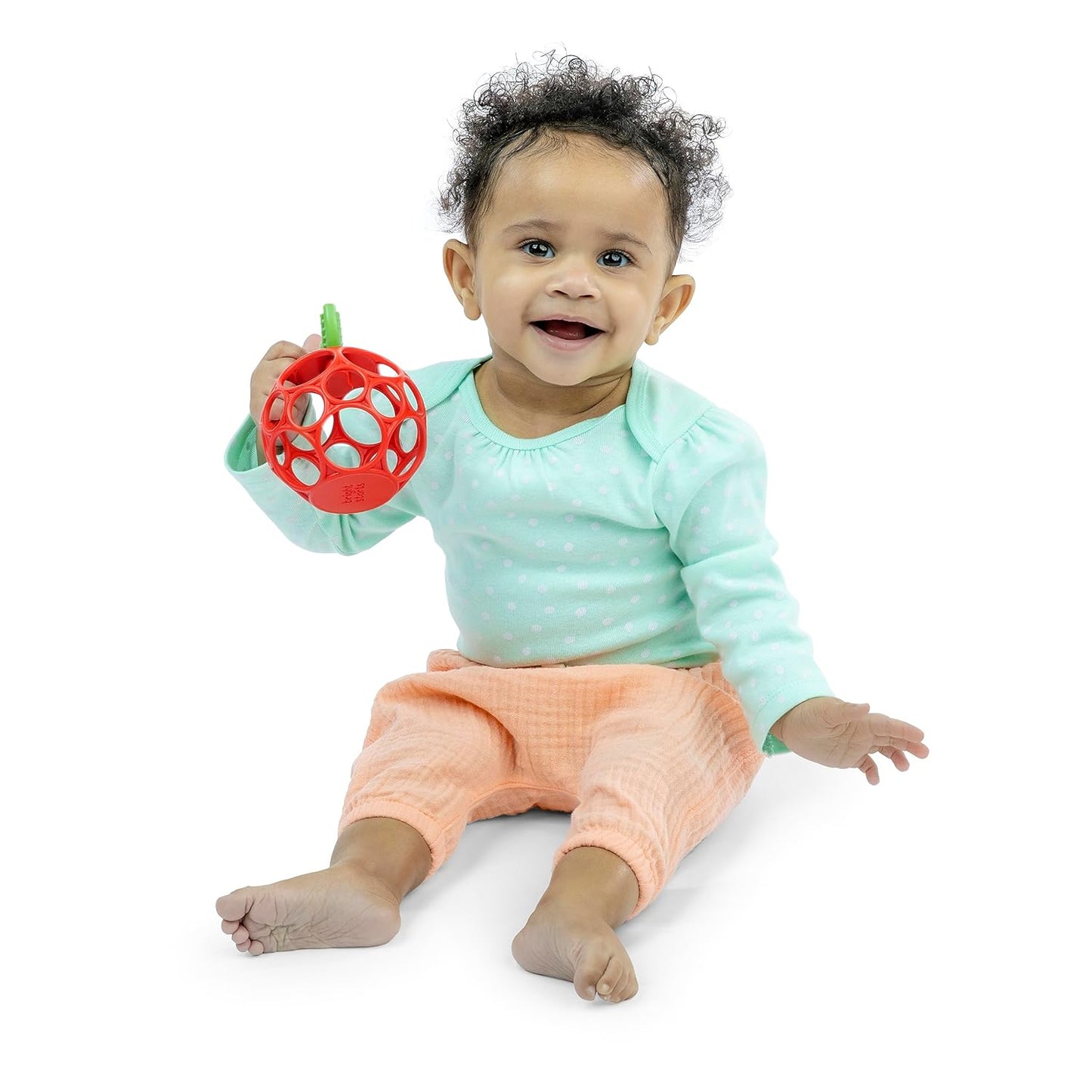 Bright Starts Oball Musical Toy, Jingle & Shake Pal, BPA-Free Easy-Grasp Baby Rattle Toy, Ages Newborn+