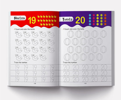 My Super Fun Preschool Activity Workbook for Children : Pattern Writing, Colors, Shapes, Numbers 1-1