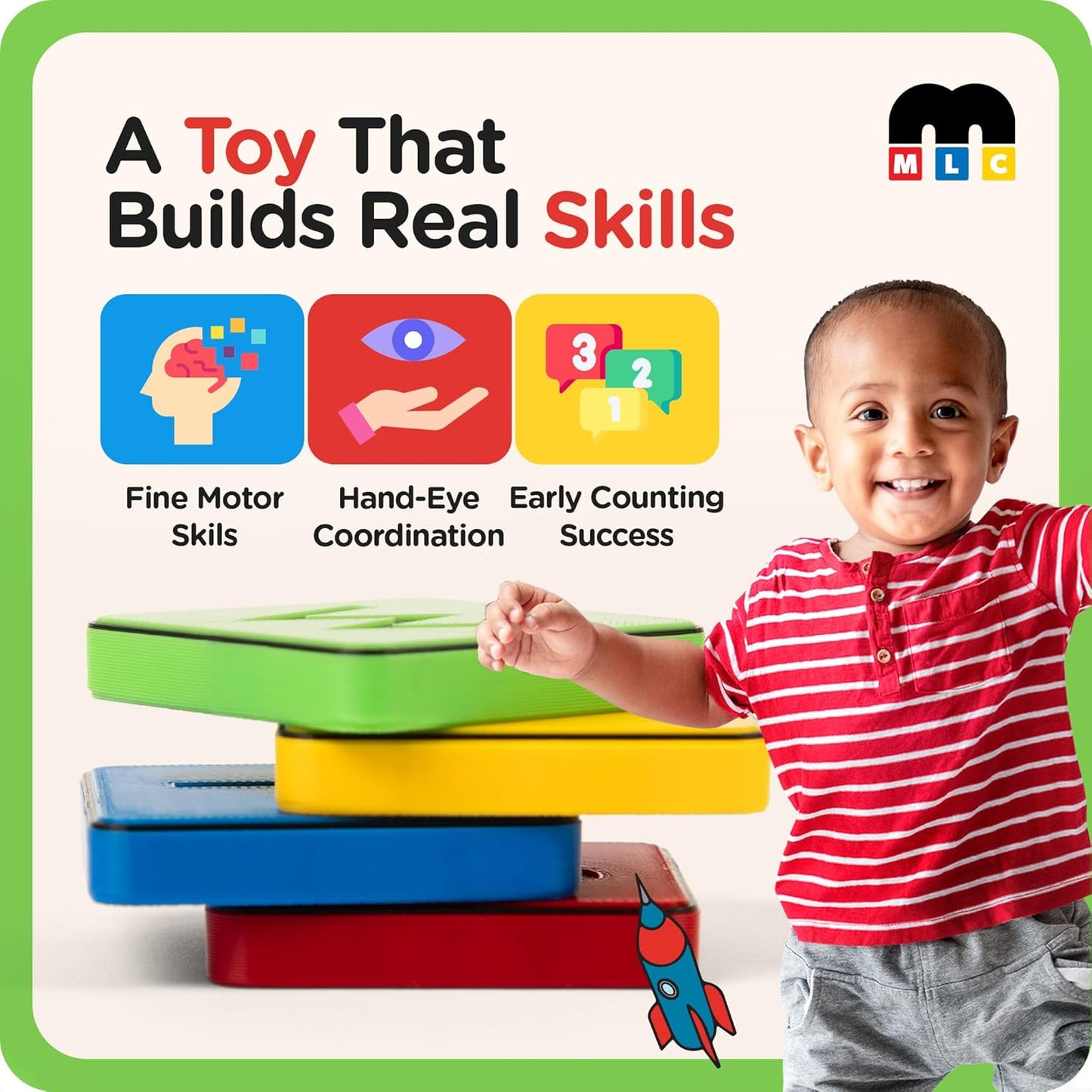 Learn Your Numbers! Self-Correcting Magnetic Tiles - Educational Toy Set for Counting, Number Sense and Word Recognition – Fun and Engaging Number Puzzle for Essential Skill Development