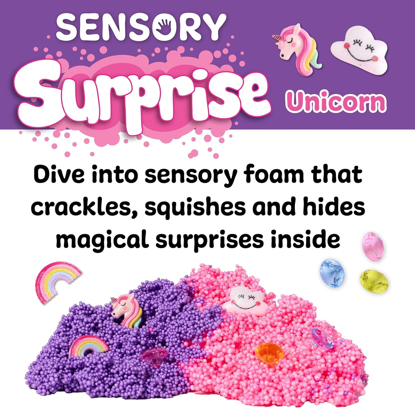 Creativity for Kids Sensory Surprise Ocean Kit | Crunchy Sensory Foam Toy for Kids | Dig, Squish & Discover Hidden Ocean Surprises | Mess-Free, Screen-Free Play (Ages 4+)