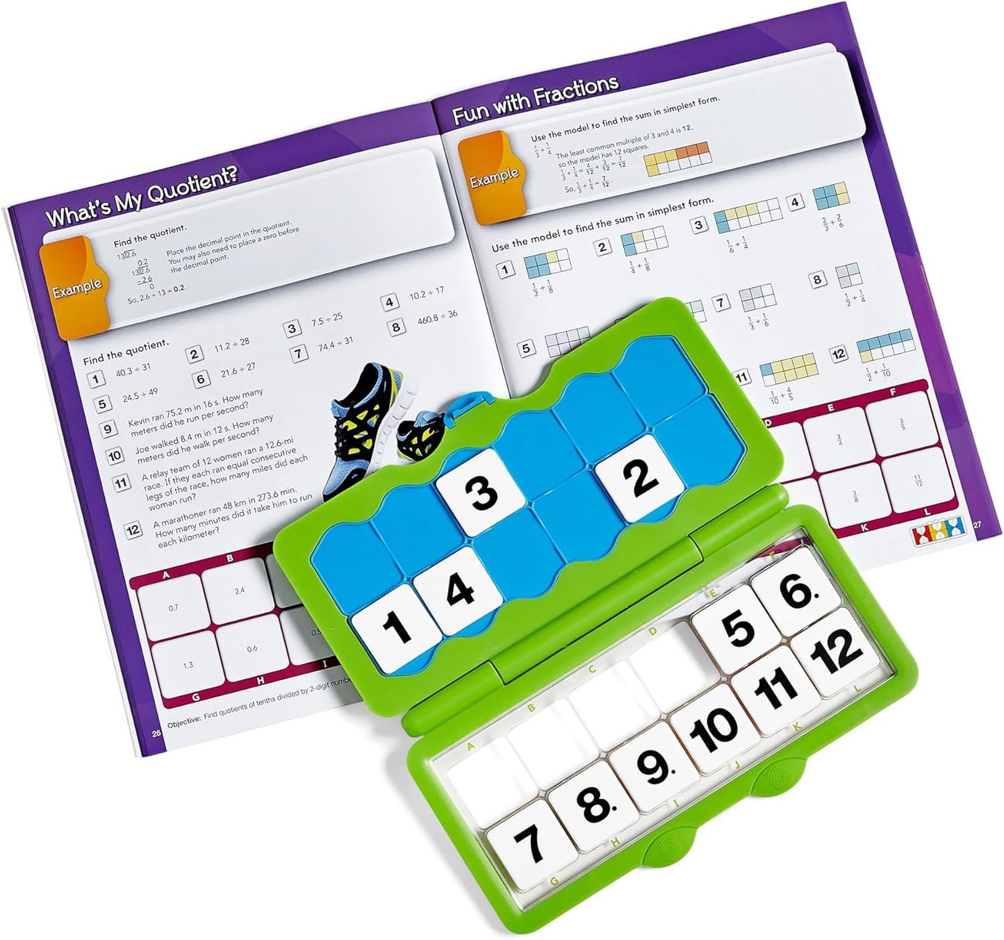hand2mind VersaTiles Math Practice Take Along Set for Grade 5, Homeschool Curriculum, Math Workbook for Students, Elementary Classroom Must Haves, Kids Learning Activities for Fifth Grade