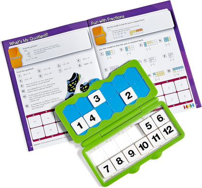 hand2mind VersaTiles Math Practice Take Along Set for Grade 5, Homeschool Curriculum, Math Workbook for Students, Elementary Classroom Must Haves, Kids Learning Activities for Fifth Grade