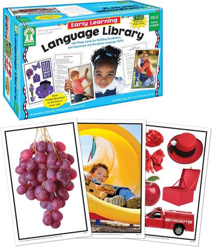 Key Education 160 Early Learning Toddler Flash Cards Ages 3+, Photographic Vocabulary for Toddlers, Speech Therapy for Preschool & Kindergarten Special Learners
