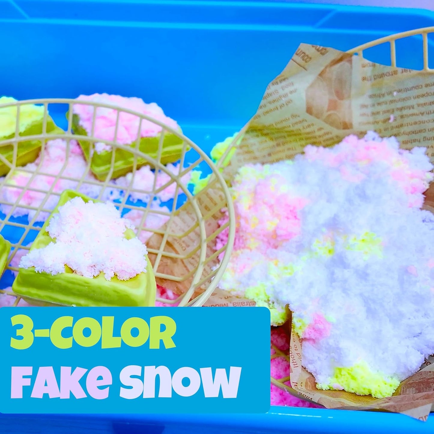 GushySnow® Latex Material Creativity Sensory Bin Filler Toy Ice Cream Cone Cake Cup Sensory bin for Preschool Girl boy Kid Children 6 Years